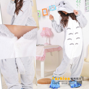 Cartoon animal hyraxes animal one piece sleepwear lovers totoro performance wear lounge