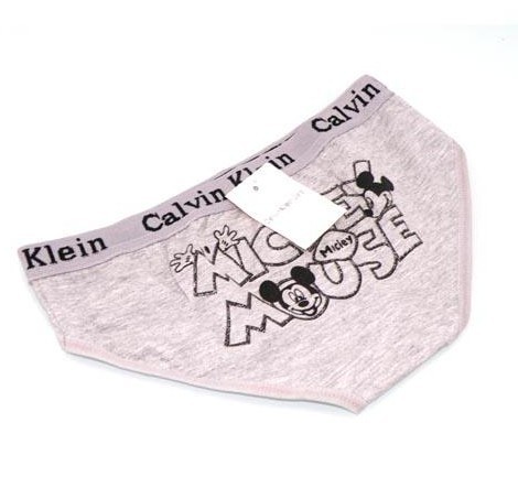 Cartoon Cotton ladies` Panties Grey Mickey Mouse WomenPanties Briefs Underwear Free Shipping