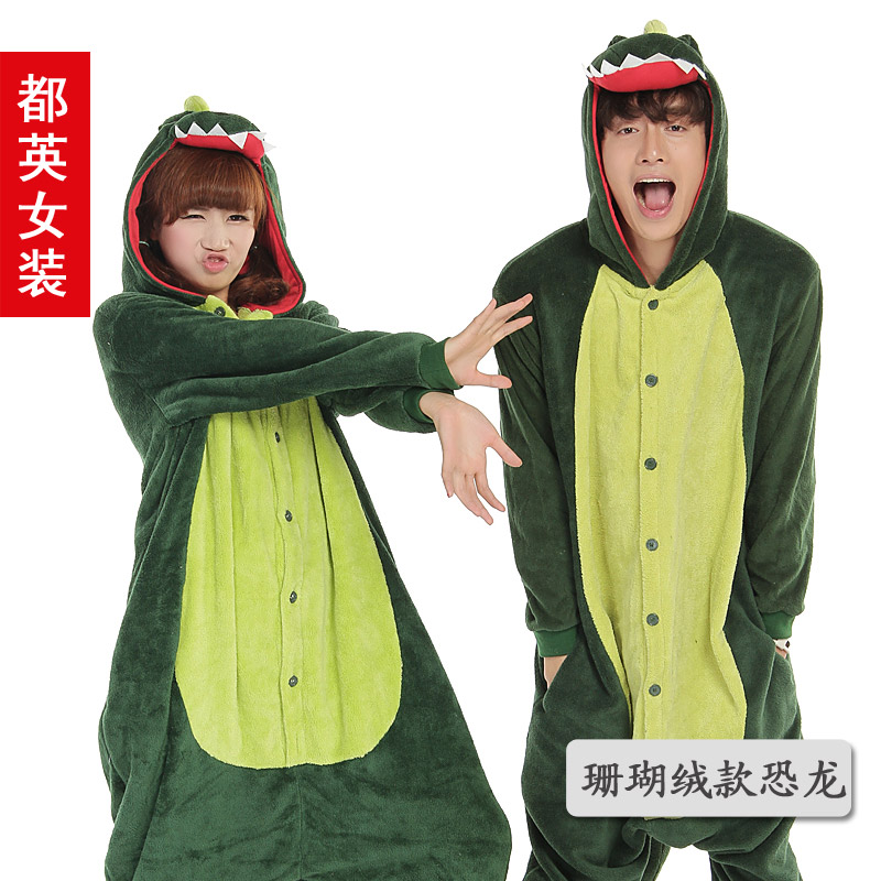 Cartoon one piece sleepwear lovers sleepwear lounge cartoon parent-child sleepwear