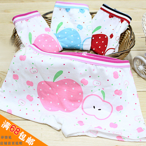 Cartoon panties 100% cotton child trunk shorts baby boxer shorts legging