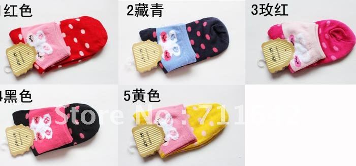 Cartoon rabbit thin cotton cotton stockings socks