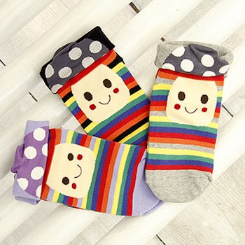 Cartoon socks Lovely mushroom short Tube socks ~Free shipping~