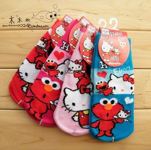 Cartoon summer socks female sock slippers 10 double