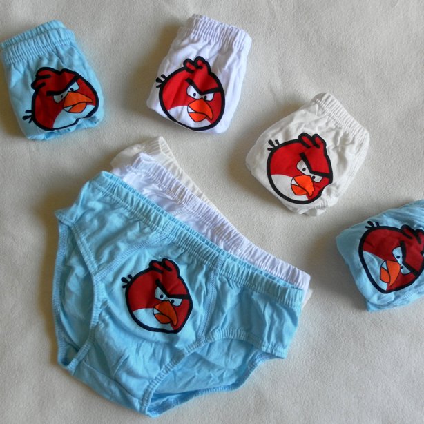 Cartoon trigonometric 100% cotton child panties children underwear panties 2 - 10 old 10pcs/lot