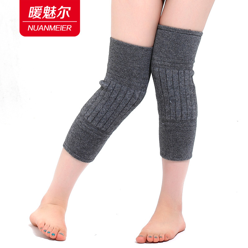 Cashmere wool double layer thickening kneepad thermal joint knitted goods