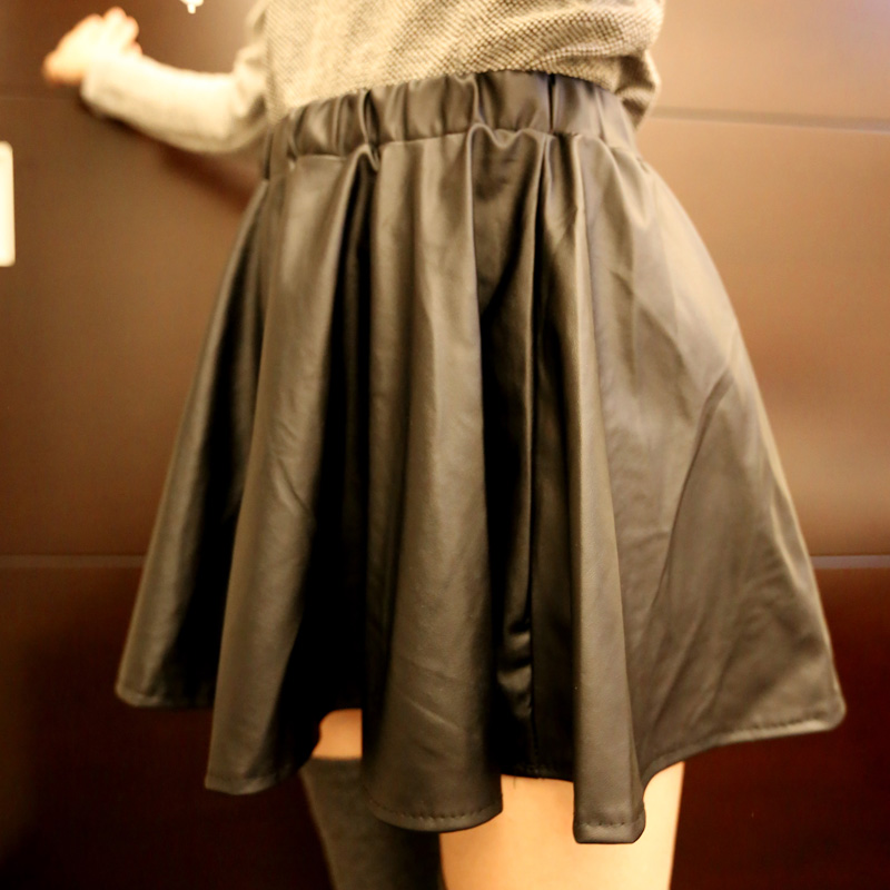 Cass 2012 winter new arrival universal charming little leather skirt small short skirt half-length