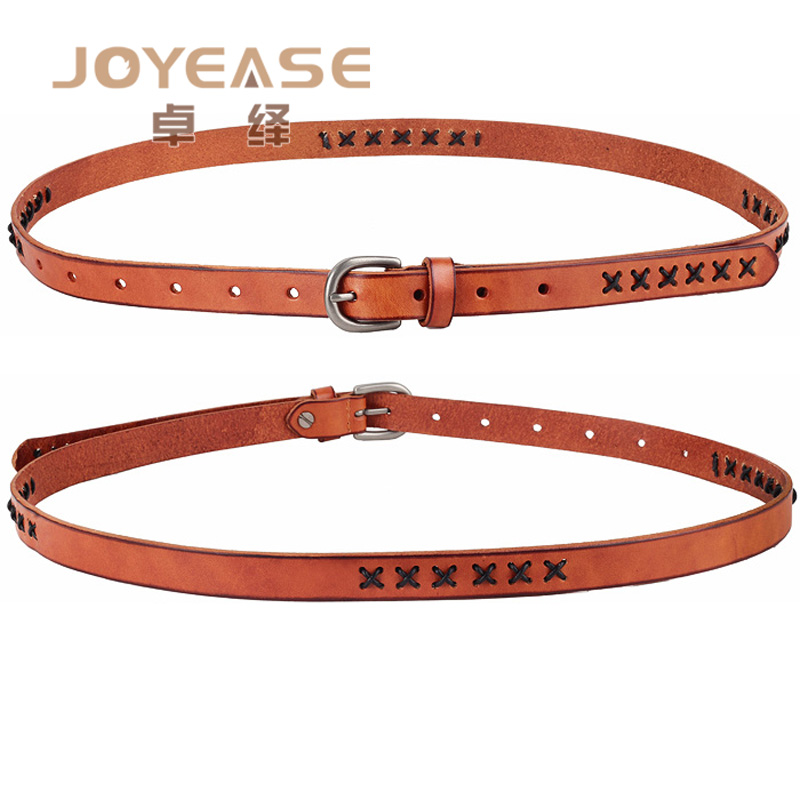 Casual all-match first layer of cowhide belt decoration jeans genuine leather strap