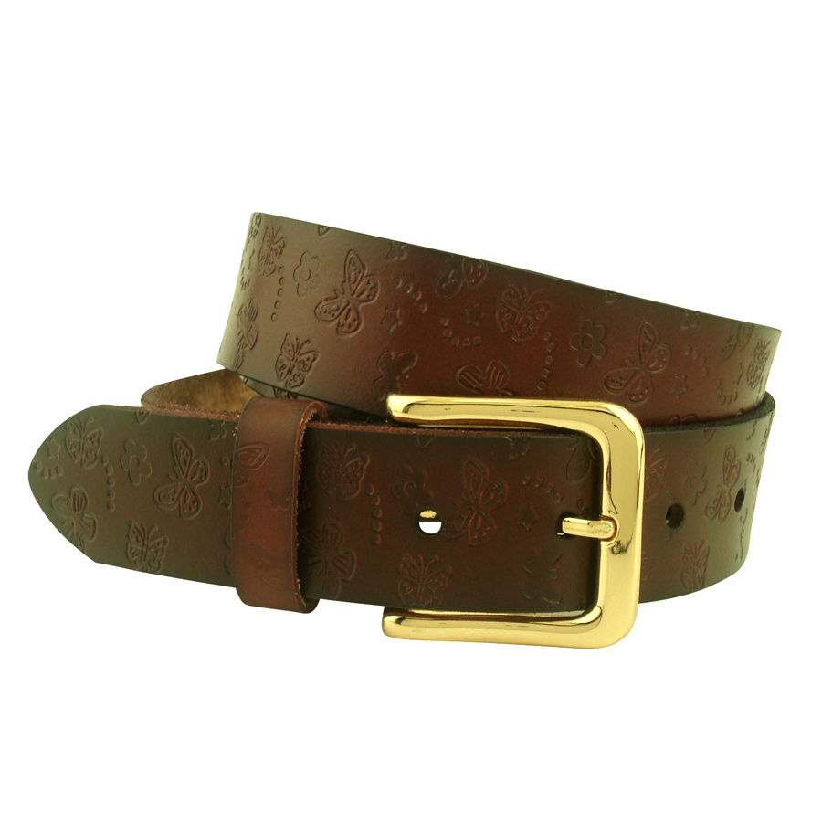 Casual all-match vintage embossed pin buckle genuine leather women's strap cowhide women's belt