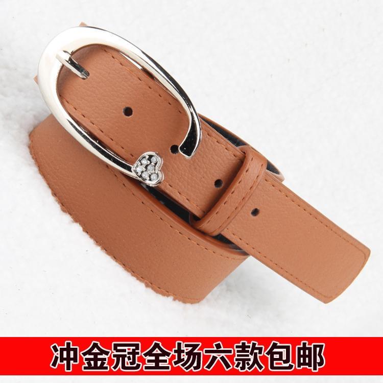 Casual strap genuine leather women's belt genuine leather Women strap fashion belt pin buckle