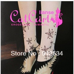 Catgirl cat jacquard Core-spun Yarn rhinestone fashion pantyhose pantyhose sexy silk stockings