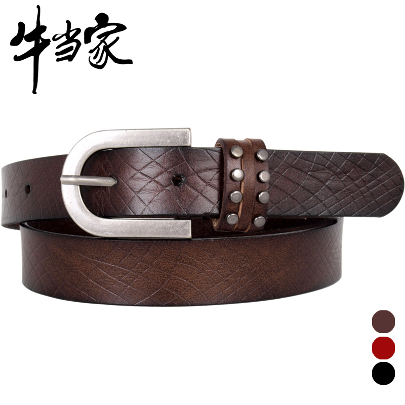 Cattle belt female all-match women's strap Women genuine leather women's belt genuine leather np549