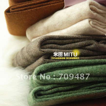 Cattle senior thickening quality soft villus socks autumn and winter thermal pantyhose 12