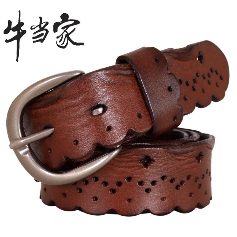 Cattle strap Women women's genuine leather belt all-match women's strap belt female cowhide fashion 767