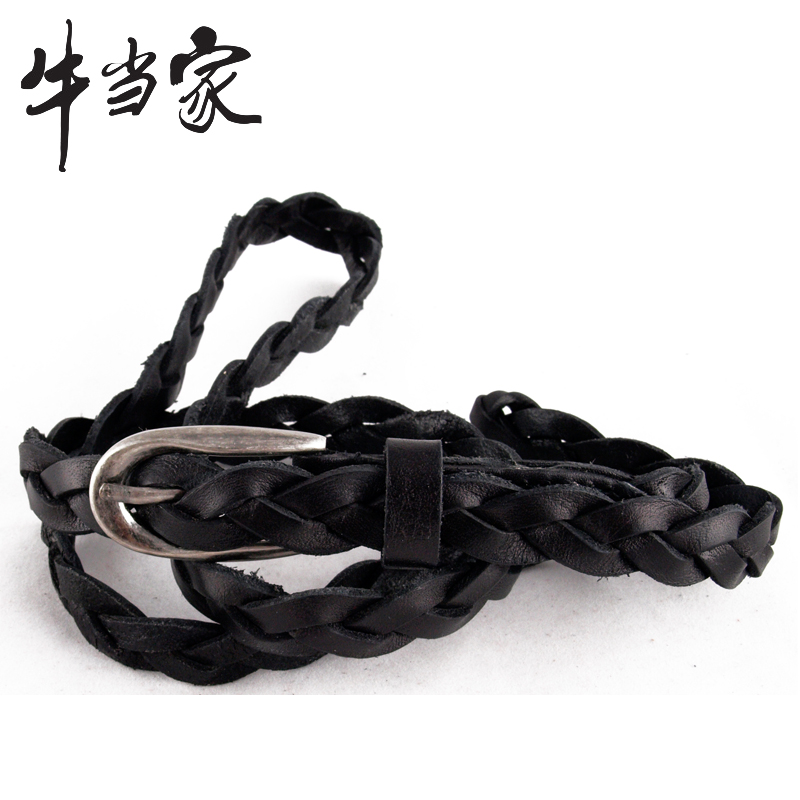 Cattle women's belt genuine leather knitted cronyism all-match first layer of cowhide female strap np512