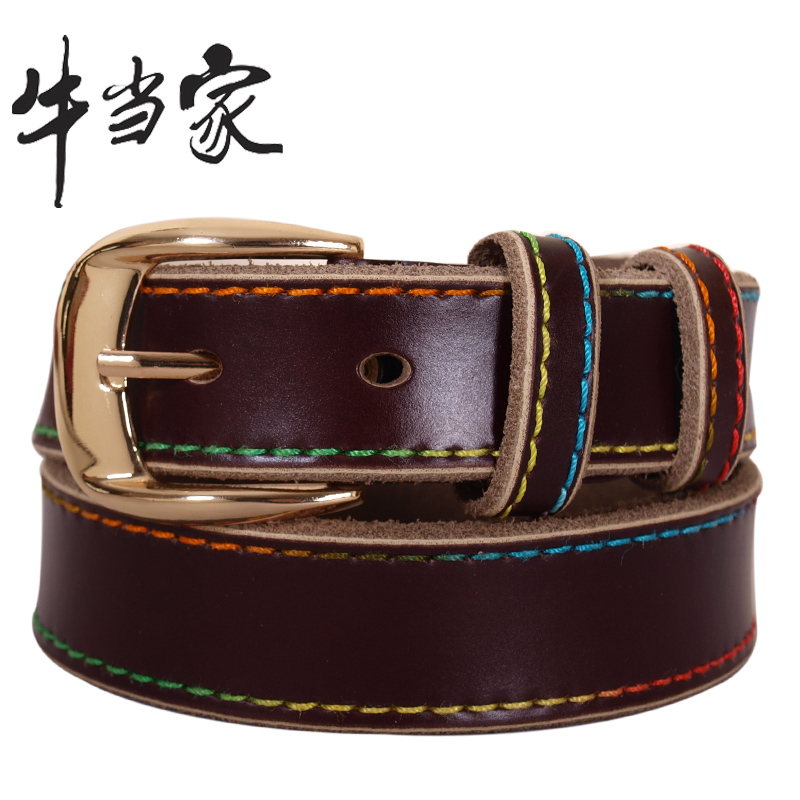 Cattle women's strap genuine cowhide fashion leather all-match belt female genuine leather cowhide waist belt female np158