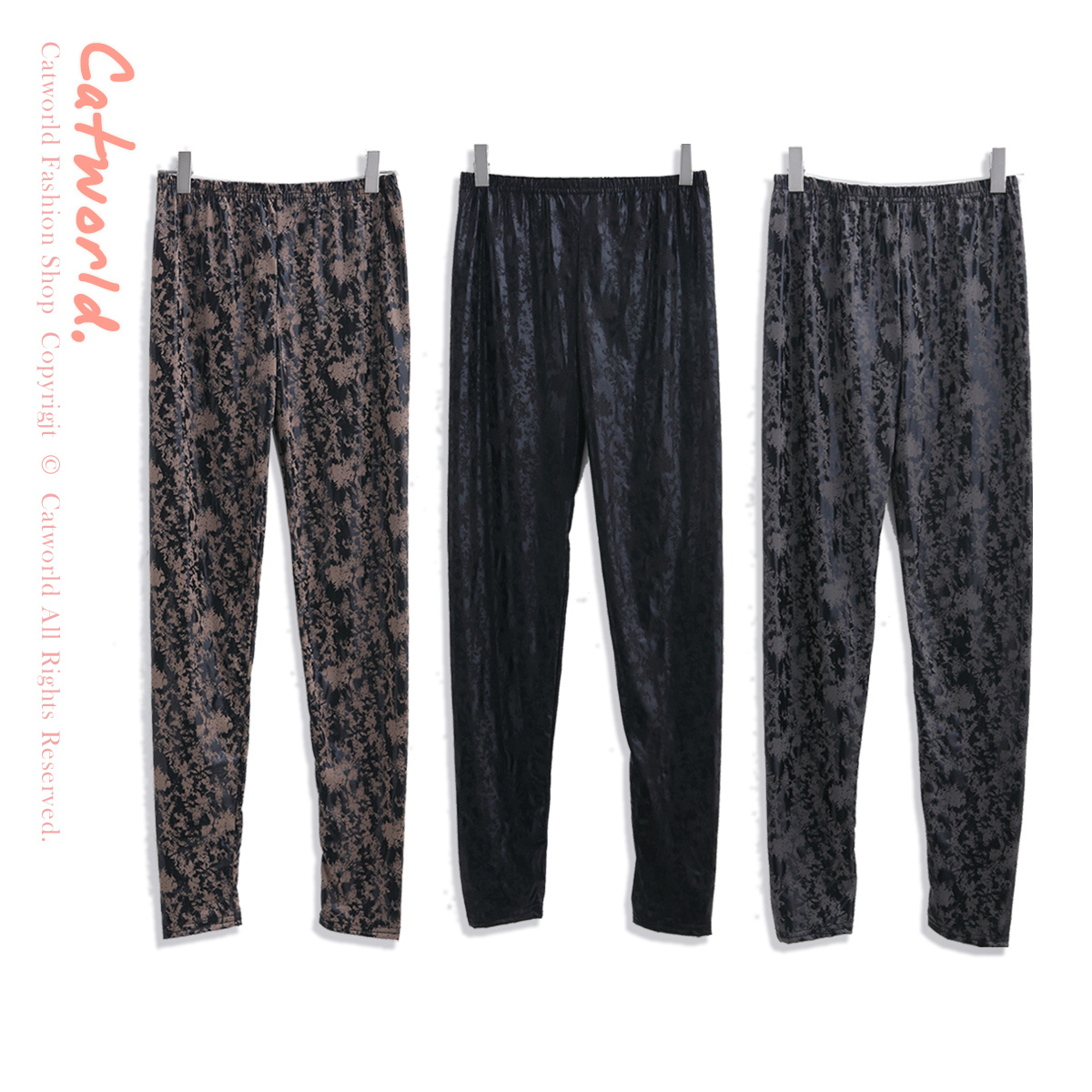 Catworld spring 2012 12000767 fashion splash-ink faux leather legging