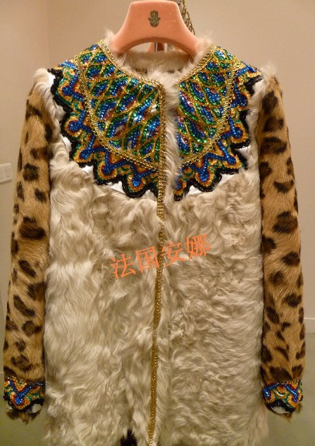 Cc ma oush warfactory beading embroidery wool fur coat y01