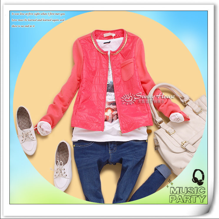 Cc4-1 summer 2012 women's zipper short jacket