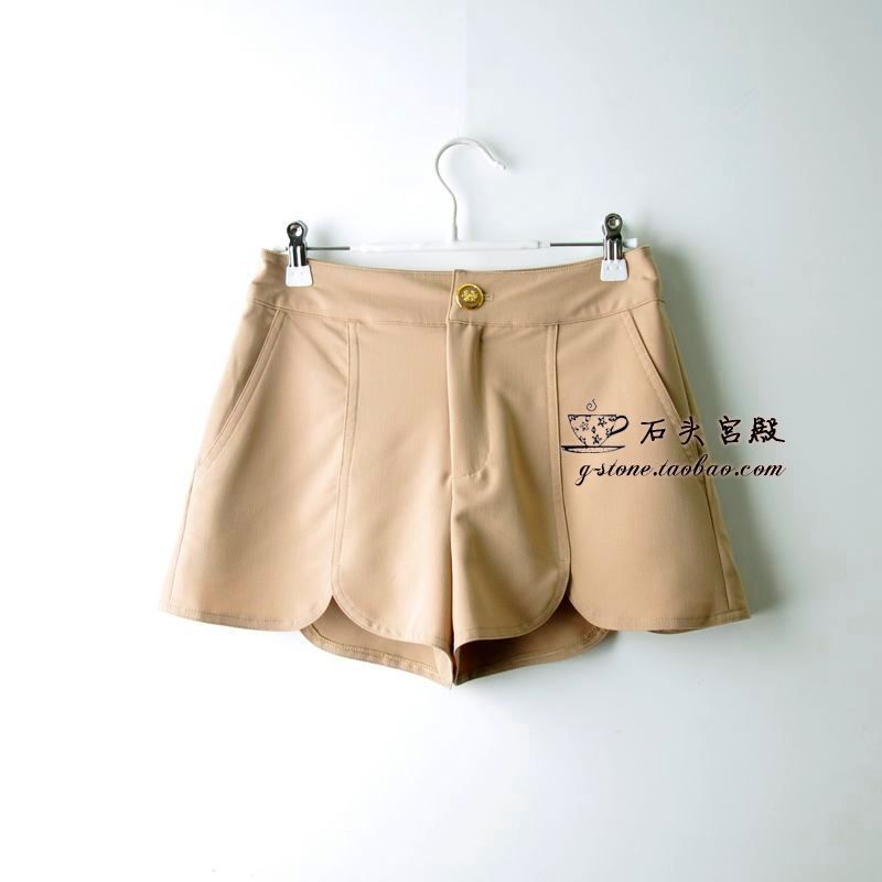 Cecil mcbee vivi vintage slim high waist scalloped shorts