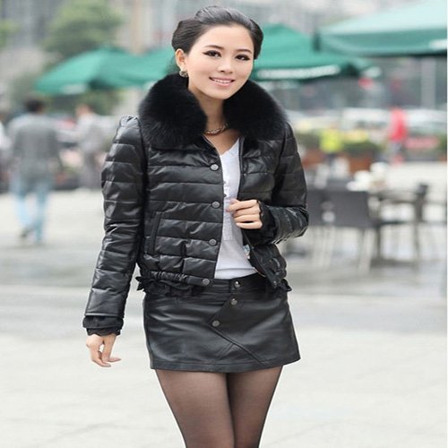 [Cerlony]Free Shipping Down Jacket Women Thickening Fur Collar Down Coat Outware Warm Winter Jacket Clothes Parka EiderDown13