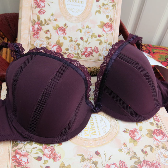 Ch1 single-bra underwear naturana thin cup lace bra decoration 75a75c85a