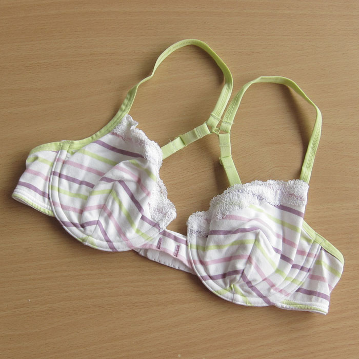 Ch8 color double layer cotton ultra-thin bra 70b75a