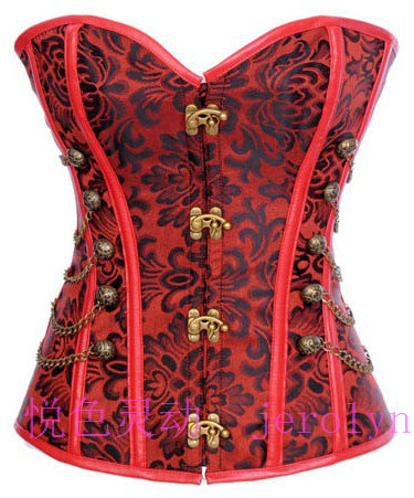 Chains rivet shapewear vest interdiffused queen vintage shaper