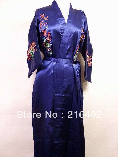 Charming Chinese Silk Women's Kimono Robe Gown