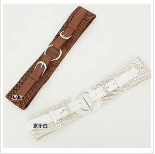 Cheap Jewelry  Fashion lady's weave PU leather belt waist band   Z120aF  wholesale charms