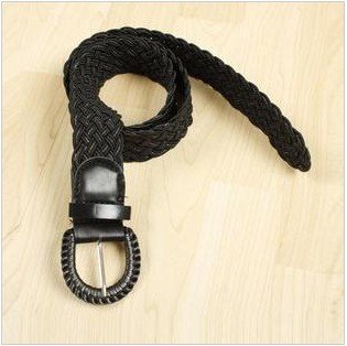 Cheap Jewelry  Korea new style fashion black weave  lady's leather belt     Z73aD  wholesale charms