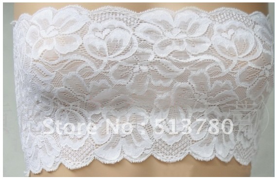 Cheap / Lace bottoming wrapped chest bra white black special wholesale