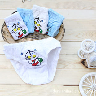 Child 100% cotton panties baby briefs boy underwear female child male child cartoon underwear panties 2