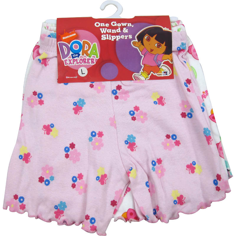 Child laciness 100% cotton 100% cotton boxer panties boyleg shorts dora 0.12 free shipping