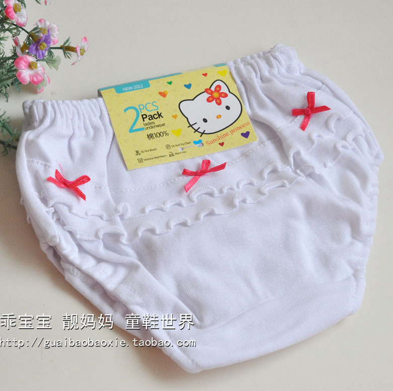 Child panties baby 100% cotton panties bread pants baby panties 3 - 5 years old