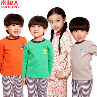 Child thermal underwear set children's clothing super soft thickening plus velvet male child female child autumn and winter