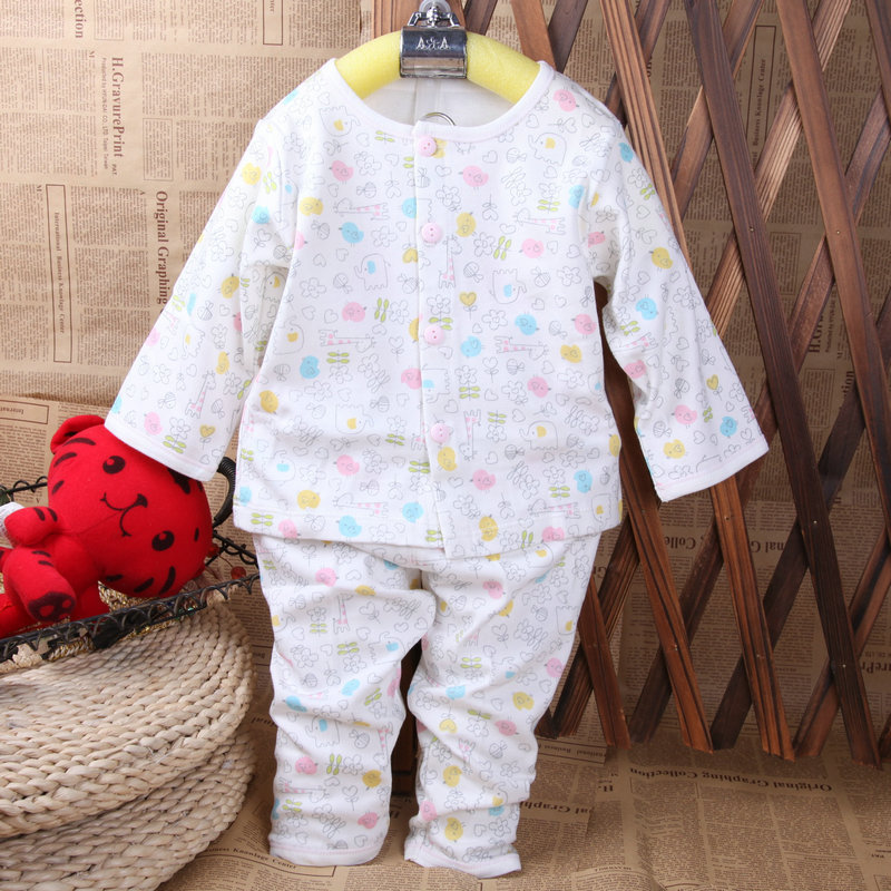 Child underwear set 100% cotton male child female child spring and autumn underwear 014279