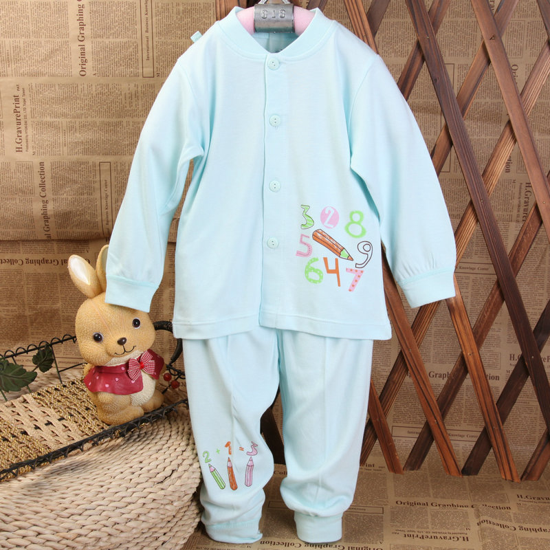 Child underwear set bamboo fibre male child female child 100% cotton underwear long johns long johns 1 - 4 014565