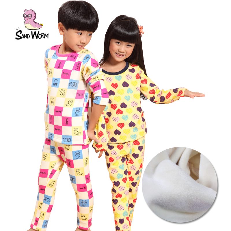 Children's clothing 2012 autumn and winter child thermal underwear set