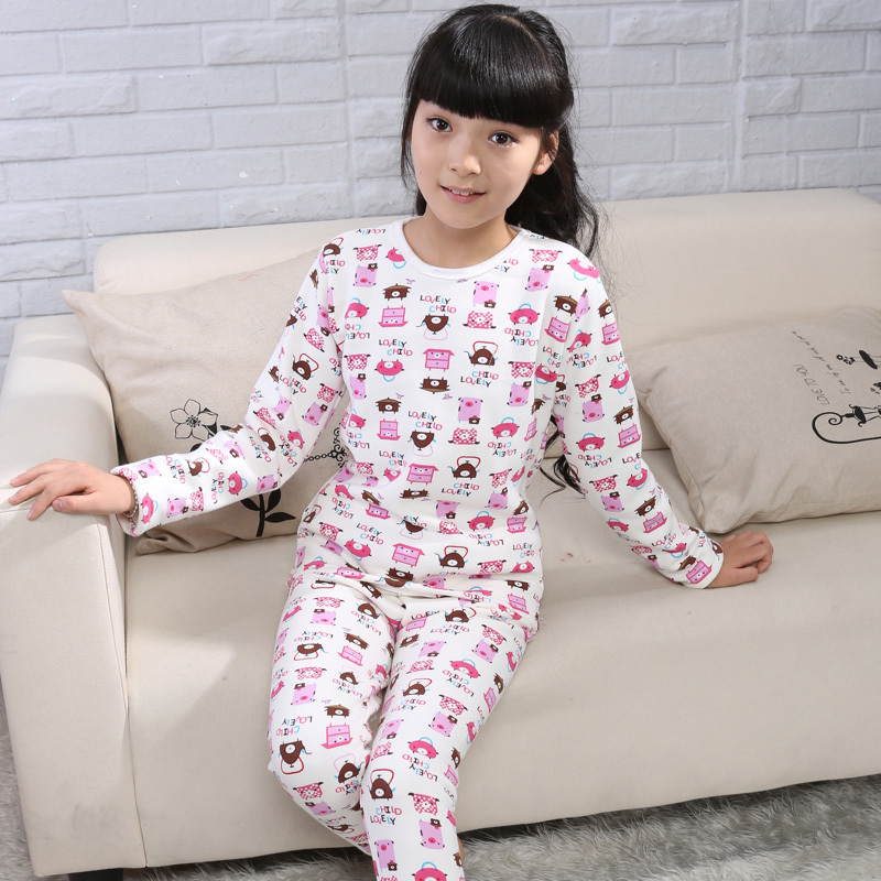 Children's clothing autumn 2012 child underwear set female child thermal underwear at home service sleepwear 88