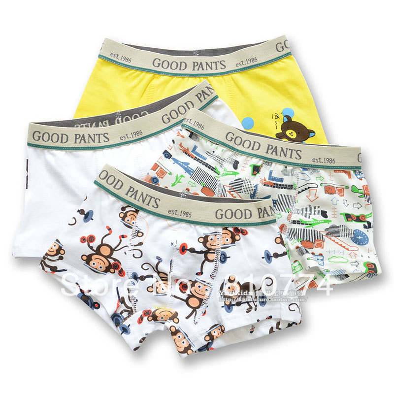 Children's clothing,  cartoon child 100% cotton small panties, baby shorts boxer panties