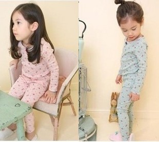 Children's clothing female child 11 spring and autumn thermal basic shirt legging long johns long johns lounge set