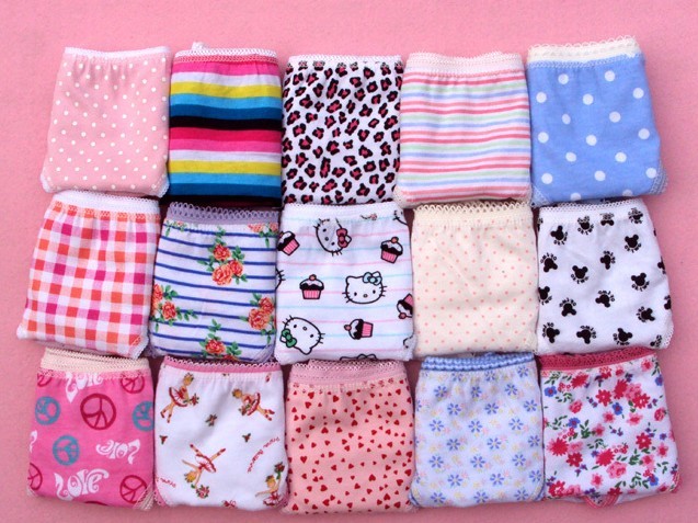 Children's clothing female child 2012 autumn new arrival child 100% cotton panties