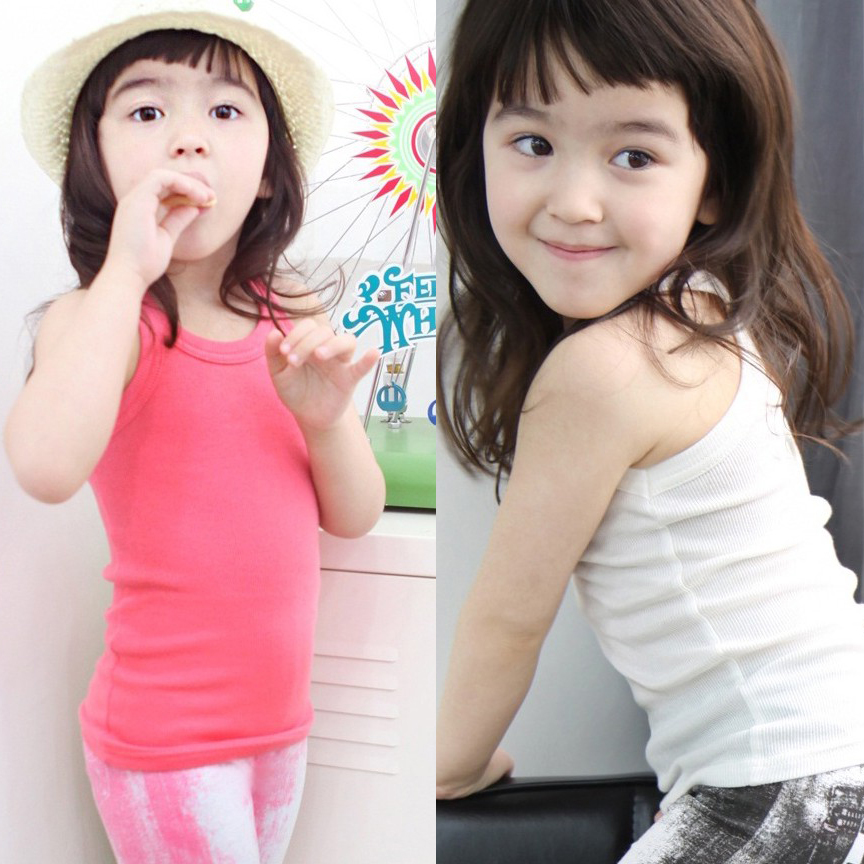 Children's clothing female child summer 2012 girls clothing kids clothes child basic tank