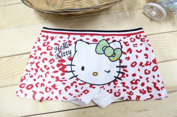 Children's clothing legging panties cartoon dot cat boxer shorts 100% cotton child panties