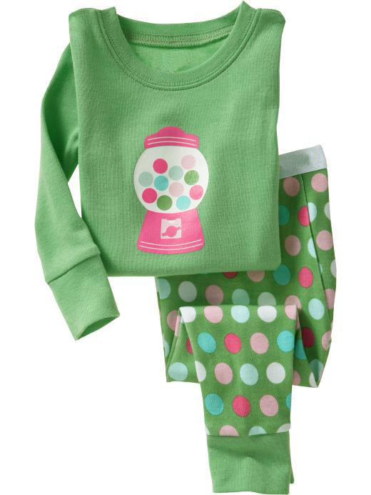 Children's clothing lounge long-sleeve underwear sleep set green snowily