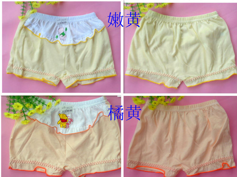 Children's clothing panties 100% cotton female child baimuer laciness bow breathable antibiotic panties