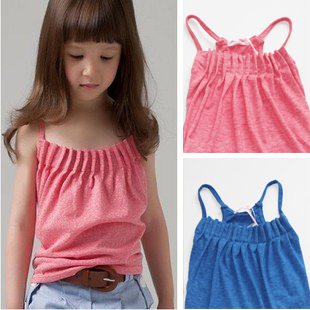 Children's clothing summer child vest female child vest girl spaghetti strap vest