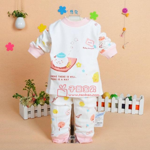 Children's clothing underwear set infant cotton underwear panties super baby autumn and winter twinset