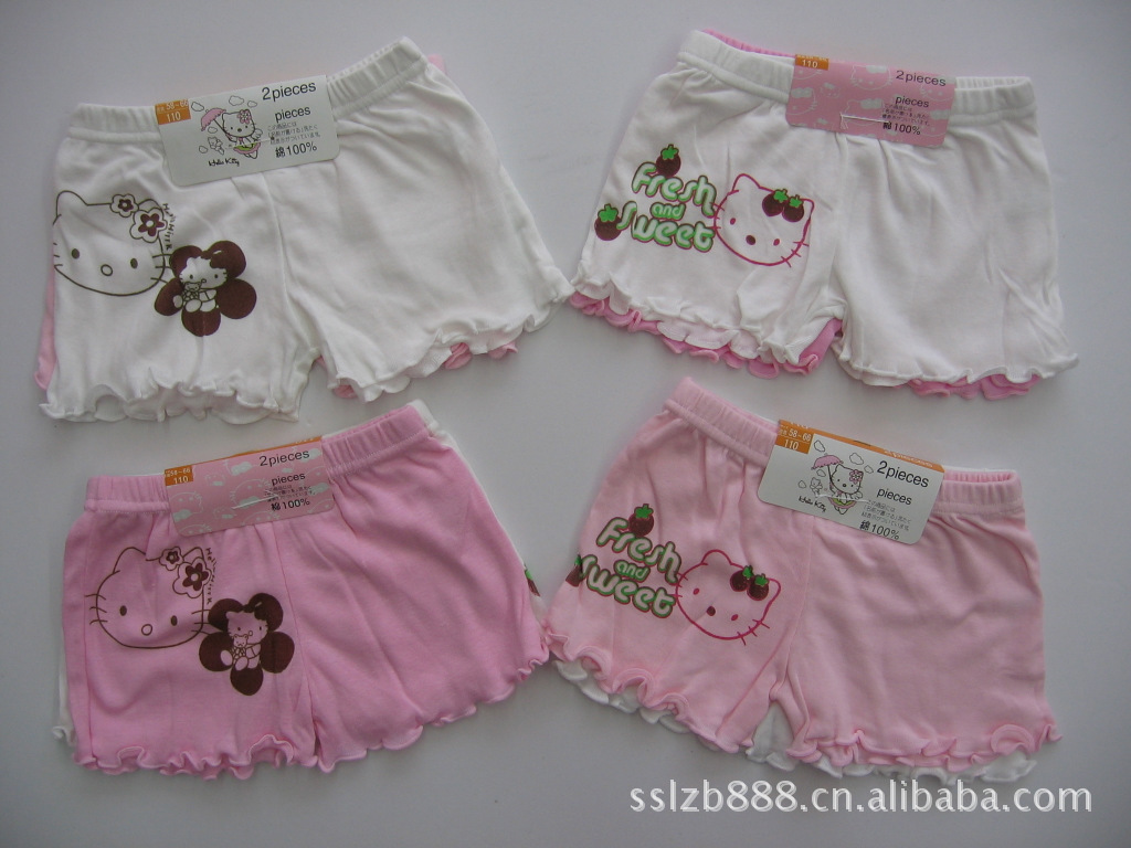 Children's pants female child panties  child cartoon panties female big boy kt cat boyleg at home panties  BB7 shop