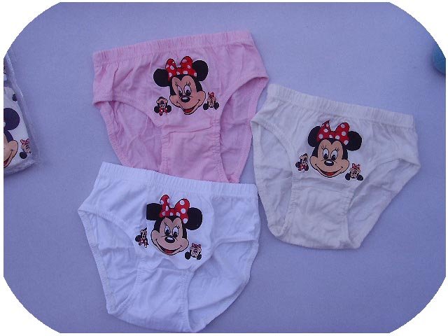 children underwear, boy and girl briefs mickey mouse prints, baby cotton shorts,kids shorts 2~6years